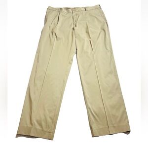 Nike Golf Tour Performance Pants Mens 38x33 Beige Dri Fit Stretch Wicking